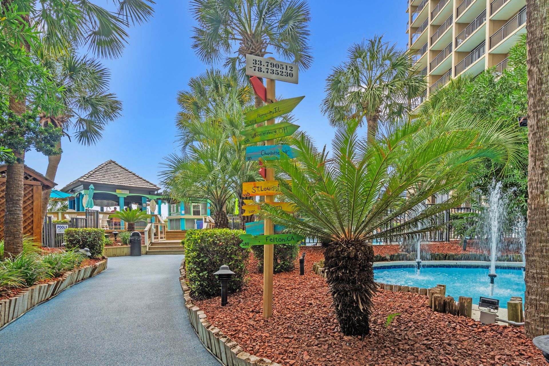 Tropical Pool Deck